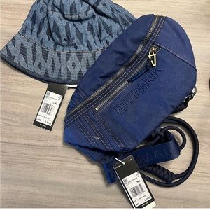 NWT IVY PARK Fanny Pack and L/XL Bucket Hat Bundle